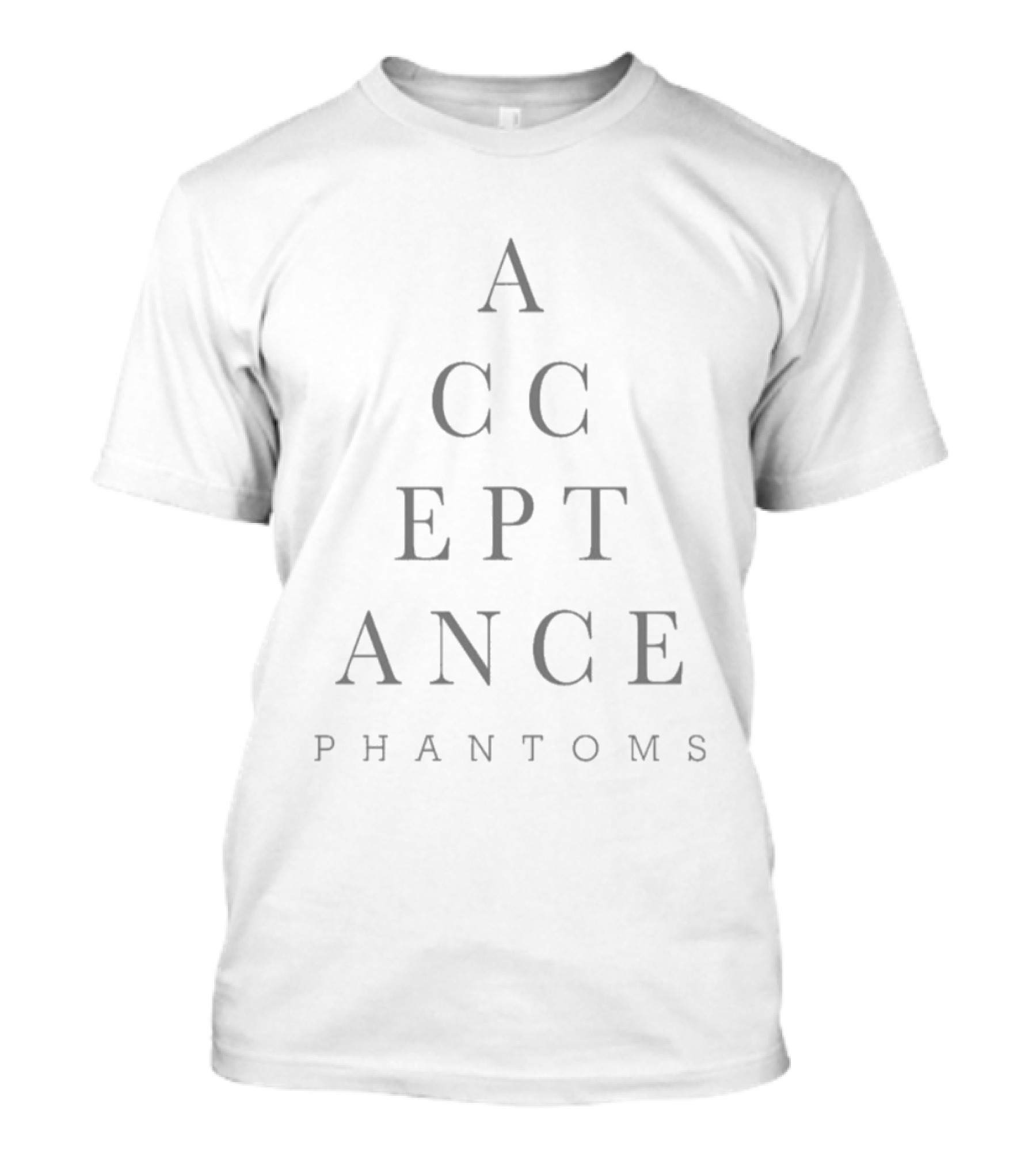 Acceptance Phantoms Pyramid Text Style T-Shirt