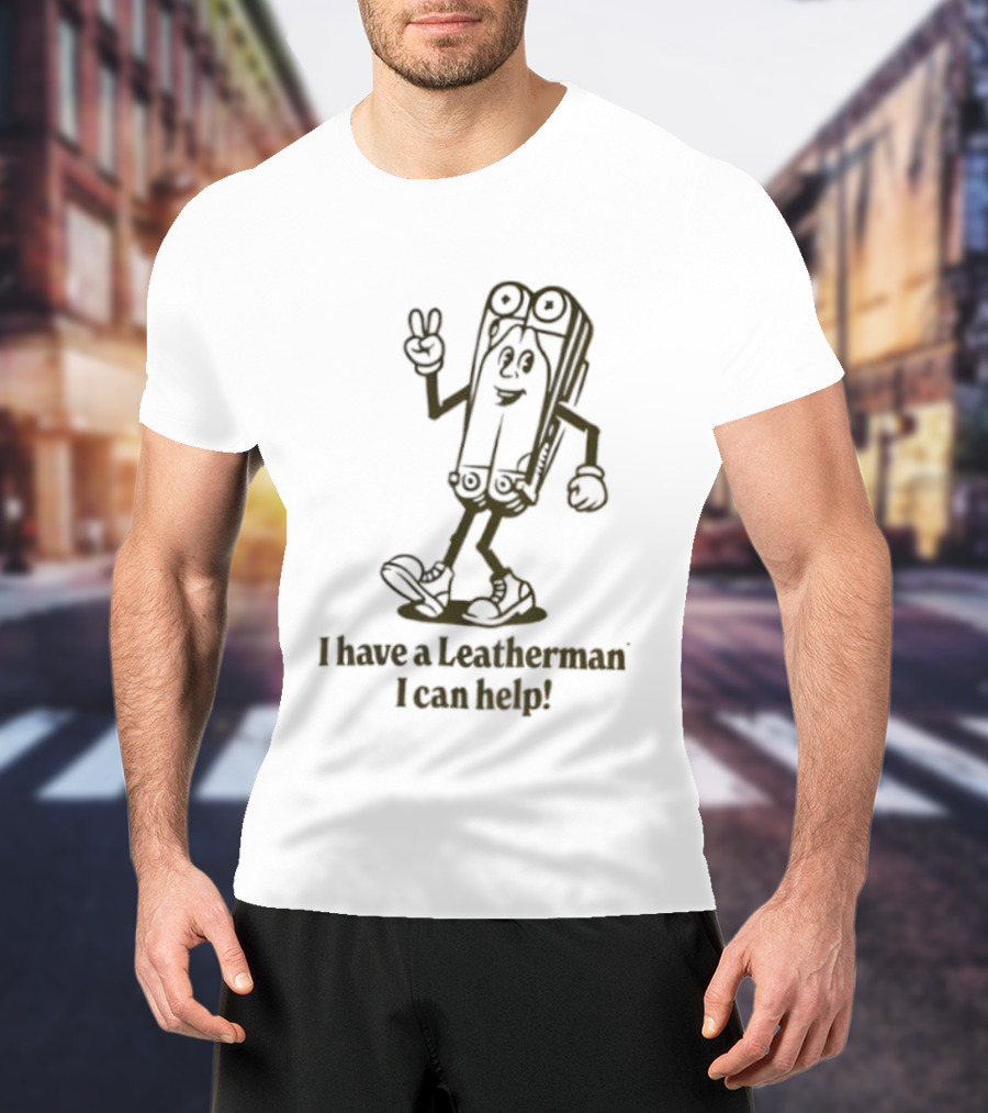 I Have A Leatherman I Can Help Cartoon Character T-Shirt