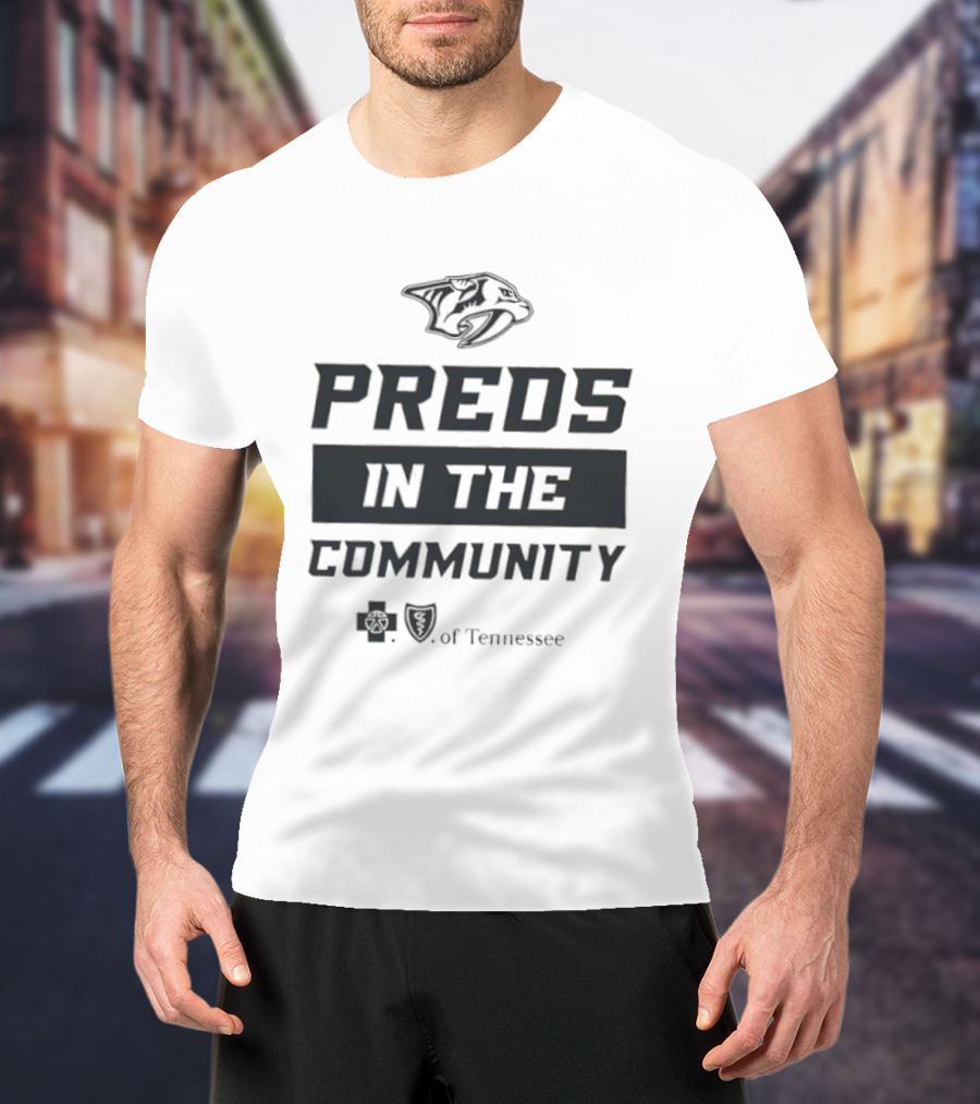 Nashville Predators Preds In The Community Tennessee T-Shirt