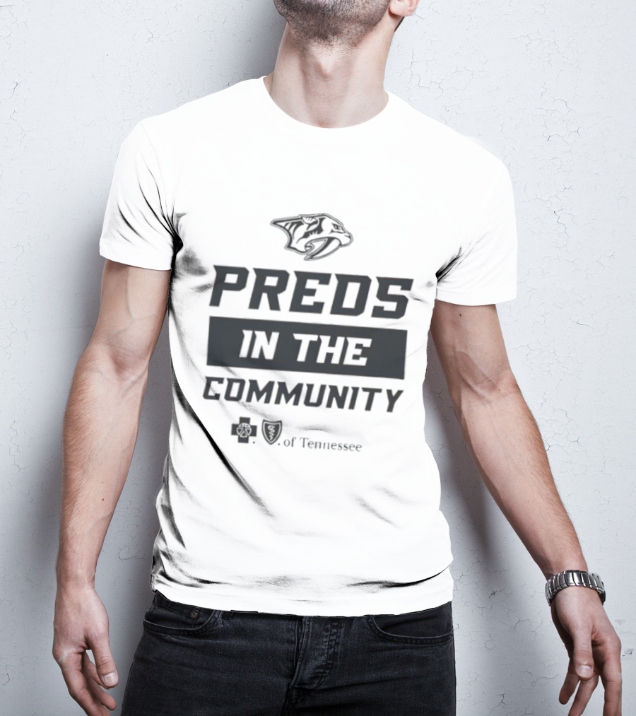 Nashville Predators Preds In The Community Tennessee T-Shirt