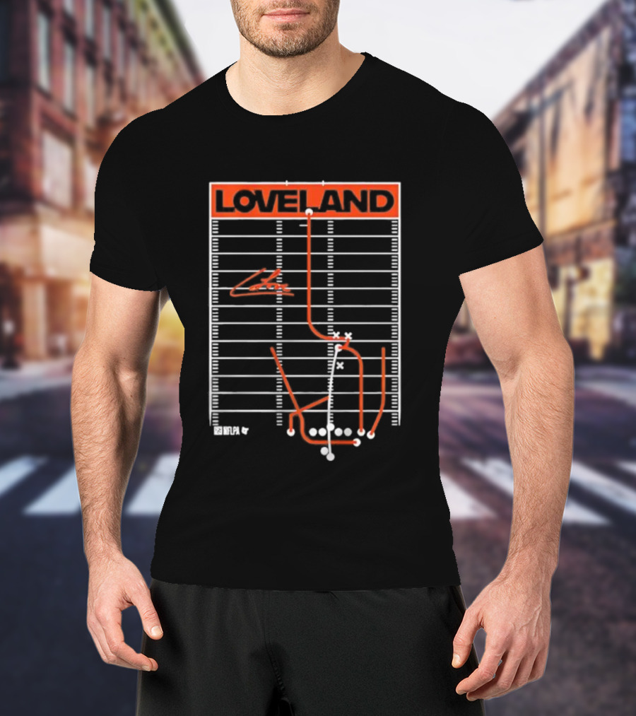 Colston Loveland Football Play Diagram Route Strategy T-Shirt
