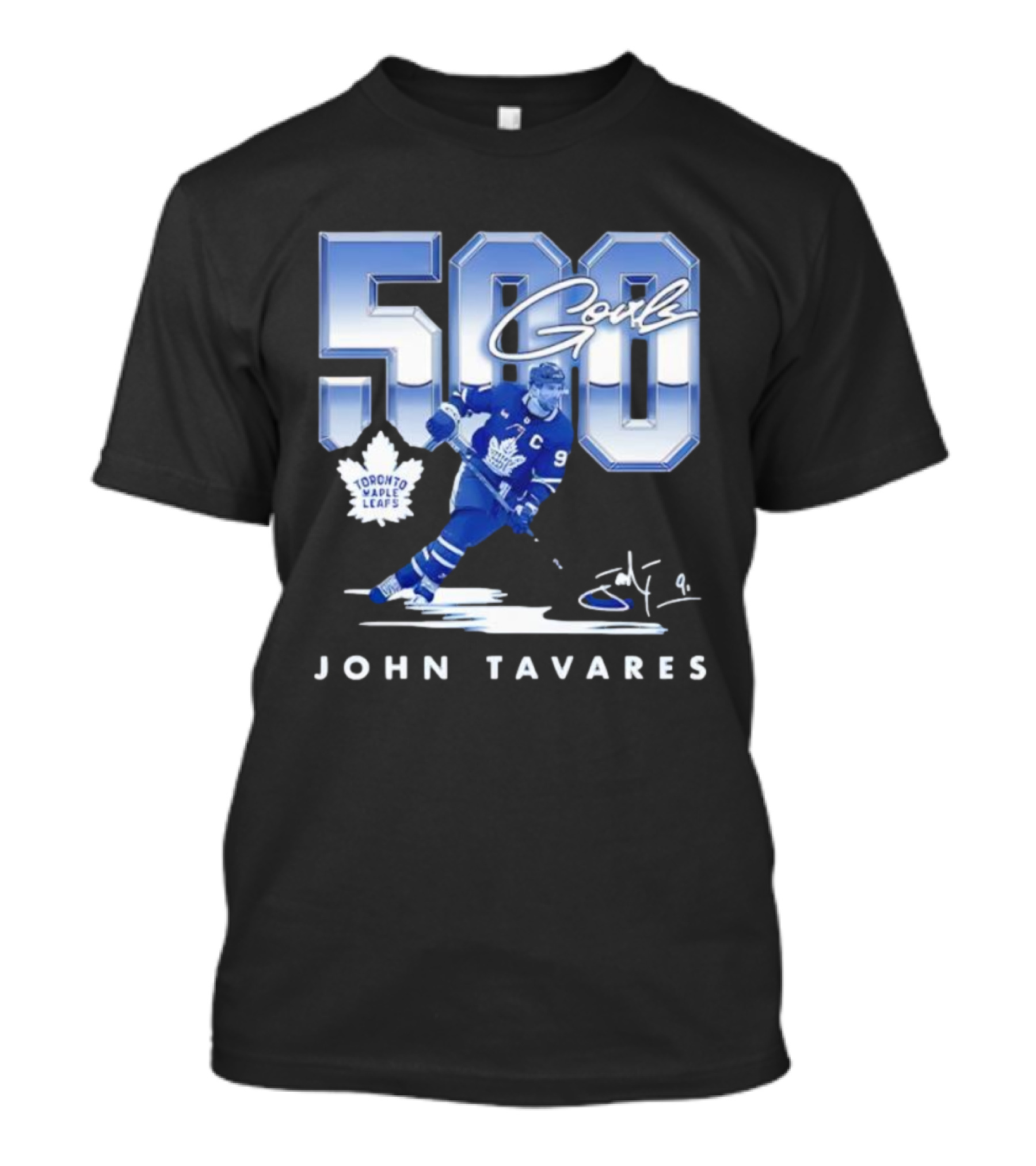 John Tavares Toronto Maple Leafs 500 Goals Milestone Celebration T-Shirt