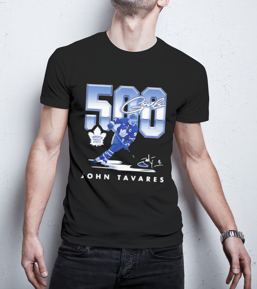 John Tavares Toronto Maple Leafs 500 Goals Milestone Celebration T-Shirt