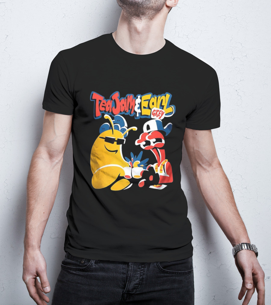 Tea Jam And Earl Grey Nostalgic Video Game Tribute T-Shirt