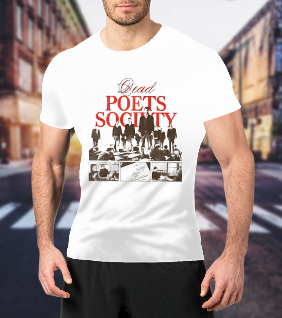 Dead Poets Society 1989 Film Iconic Group Silhouette T-Shirt