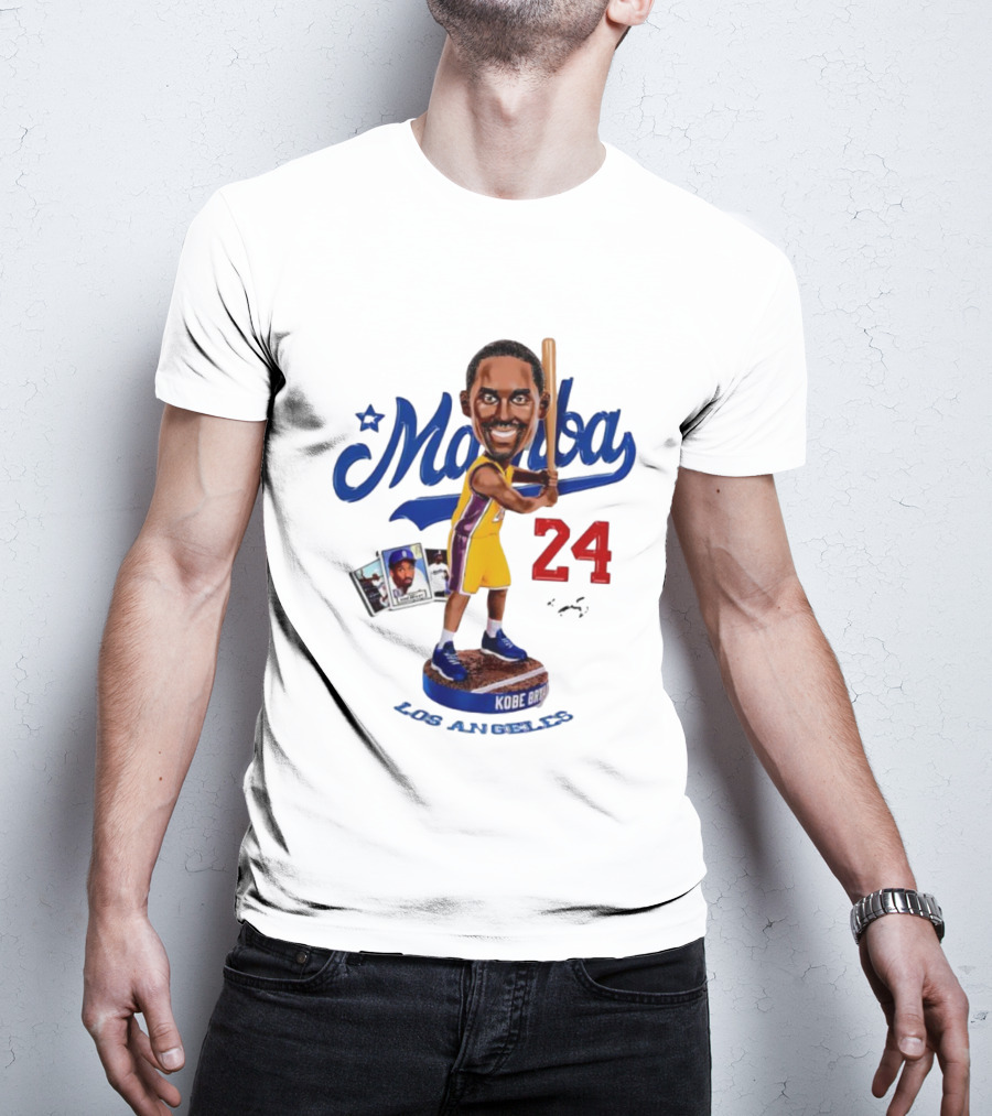 Mamba Los Angeles Kobe Bryant 24 Baseball Bobblehead Dodgers Tribute T-Shirt
