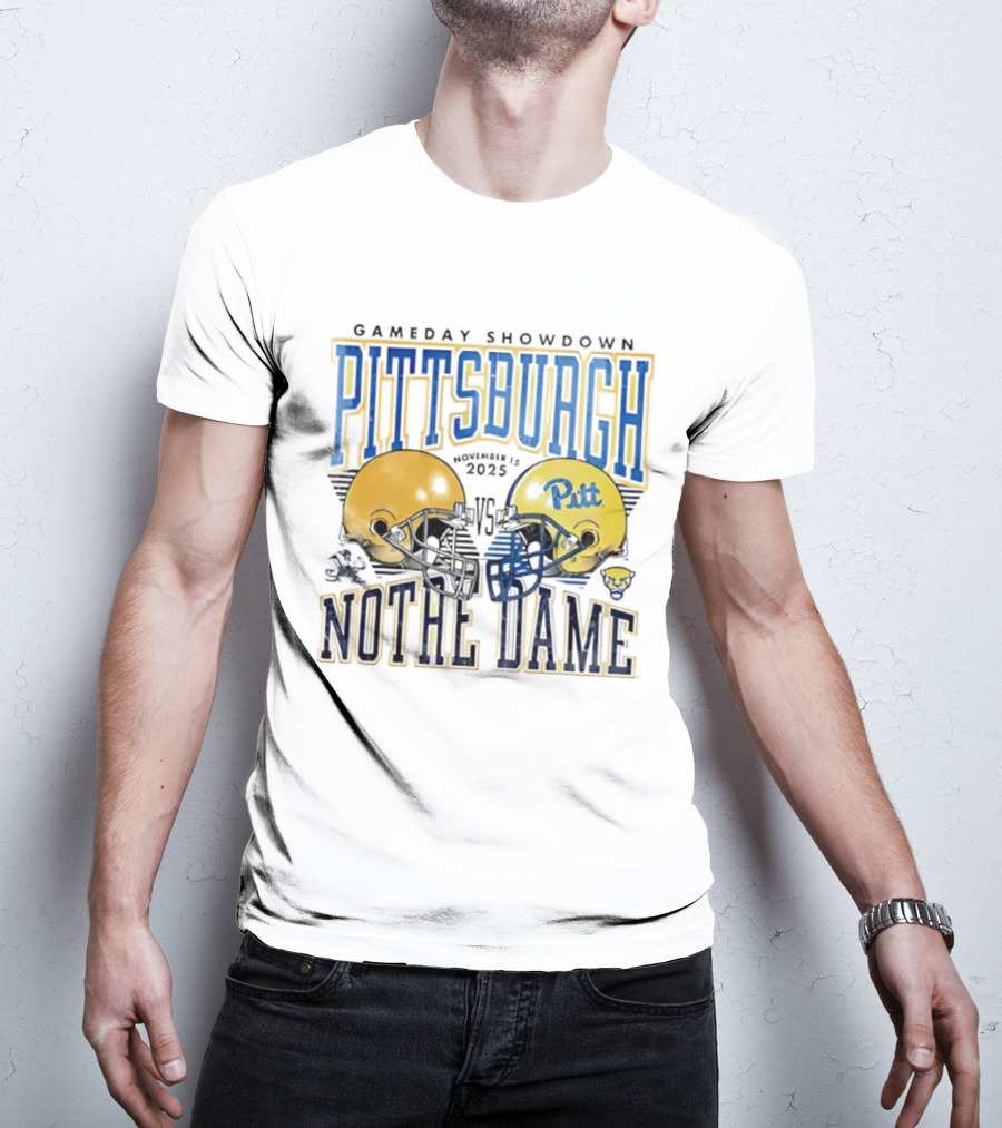 Gameday Showdown Pitt Panthers Football Vs Notre Dame Fighting Irish November 15th 2025 T-Shirt