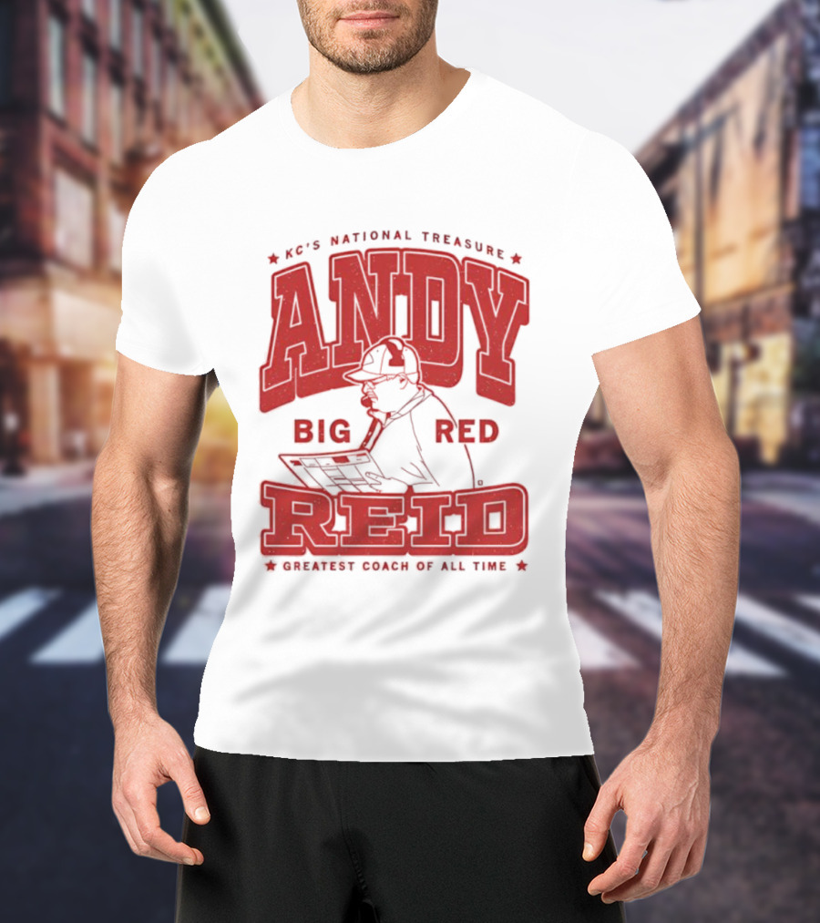 KC's National Treasure Andy Big Red Reid Greatest Coach Of All Time T-Shirt