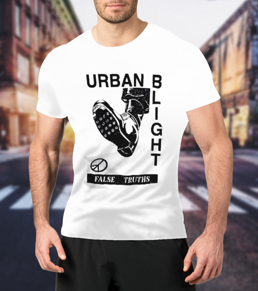 Urban Blight Boot False Truths Stars Sneaker Kick T-Shirt