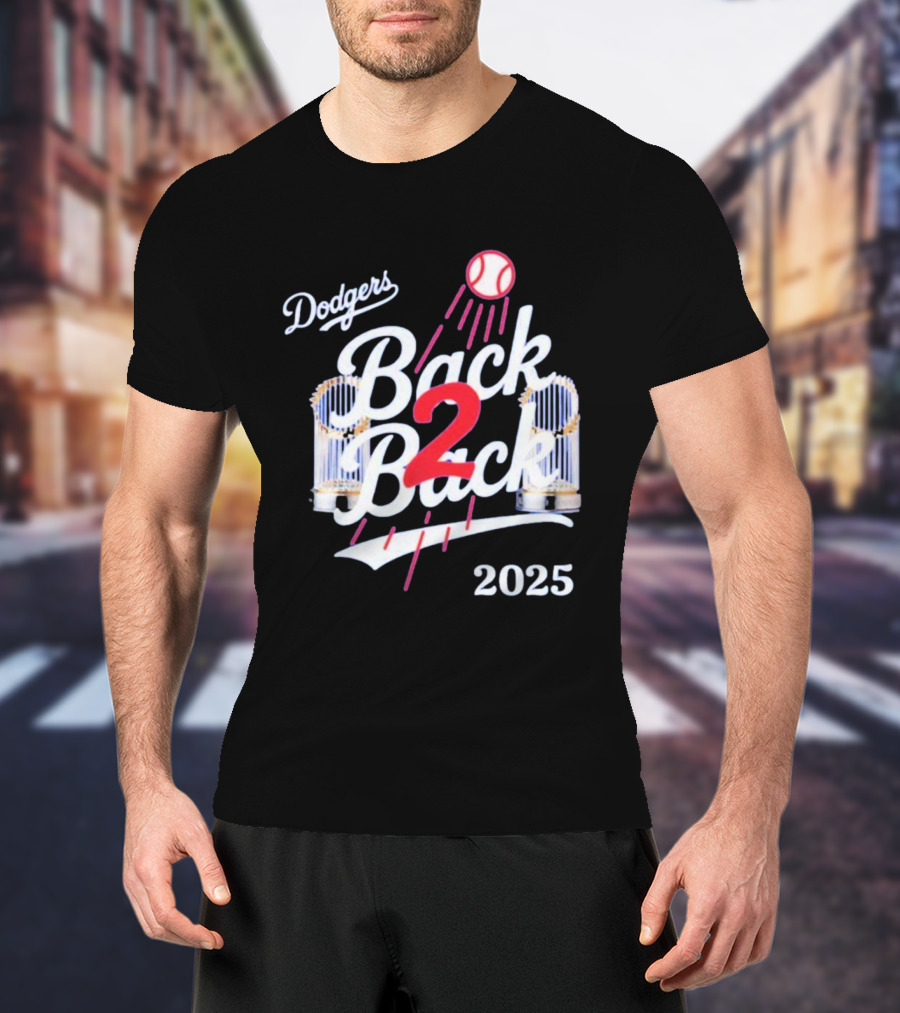 Dodgers Back 2 Back 2025 World Series Championship MLB T-Shirt