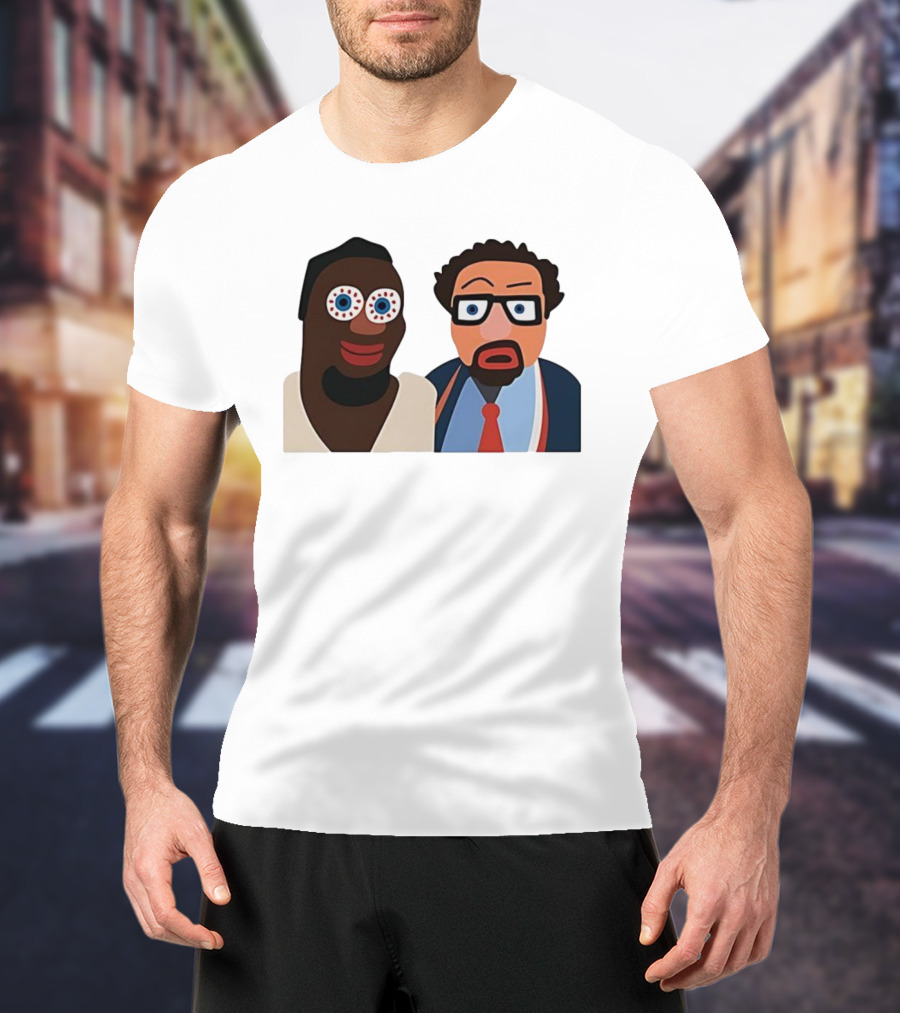 Boston Celtics Jaycee Funny Cartoon Duo Art Style T-Shirt