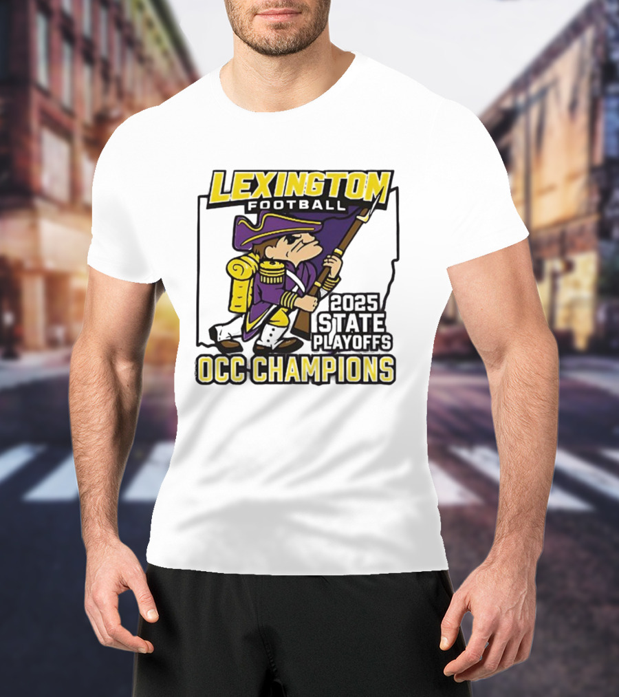 Lexington Football 2025 State Playoffs OCC Champions T-Shirt