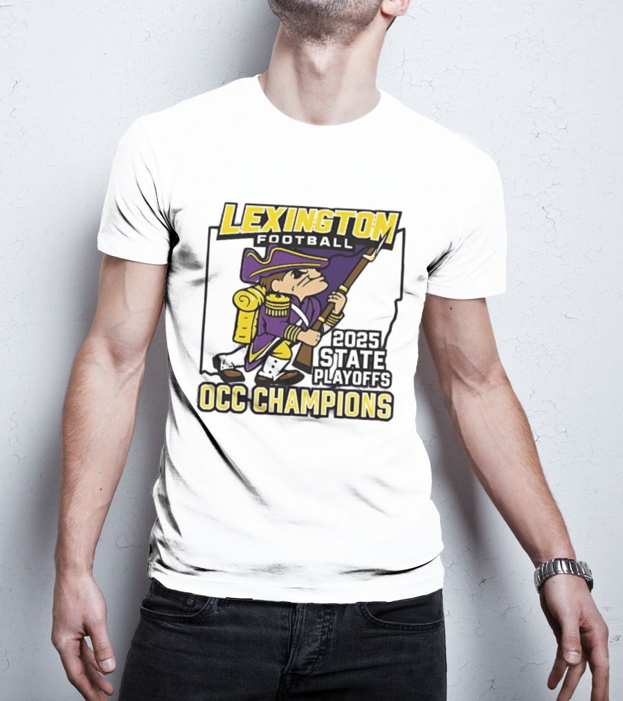 Lexington Football 2025 State Playoffs OCC Champions T-Shirt