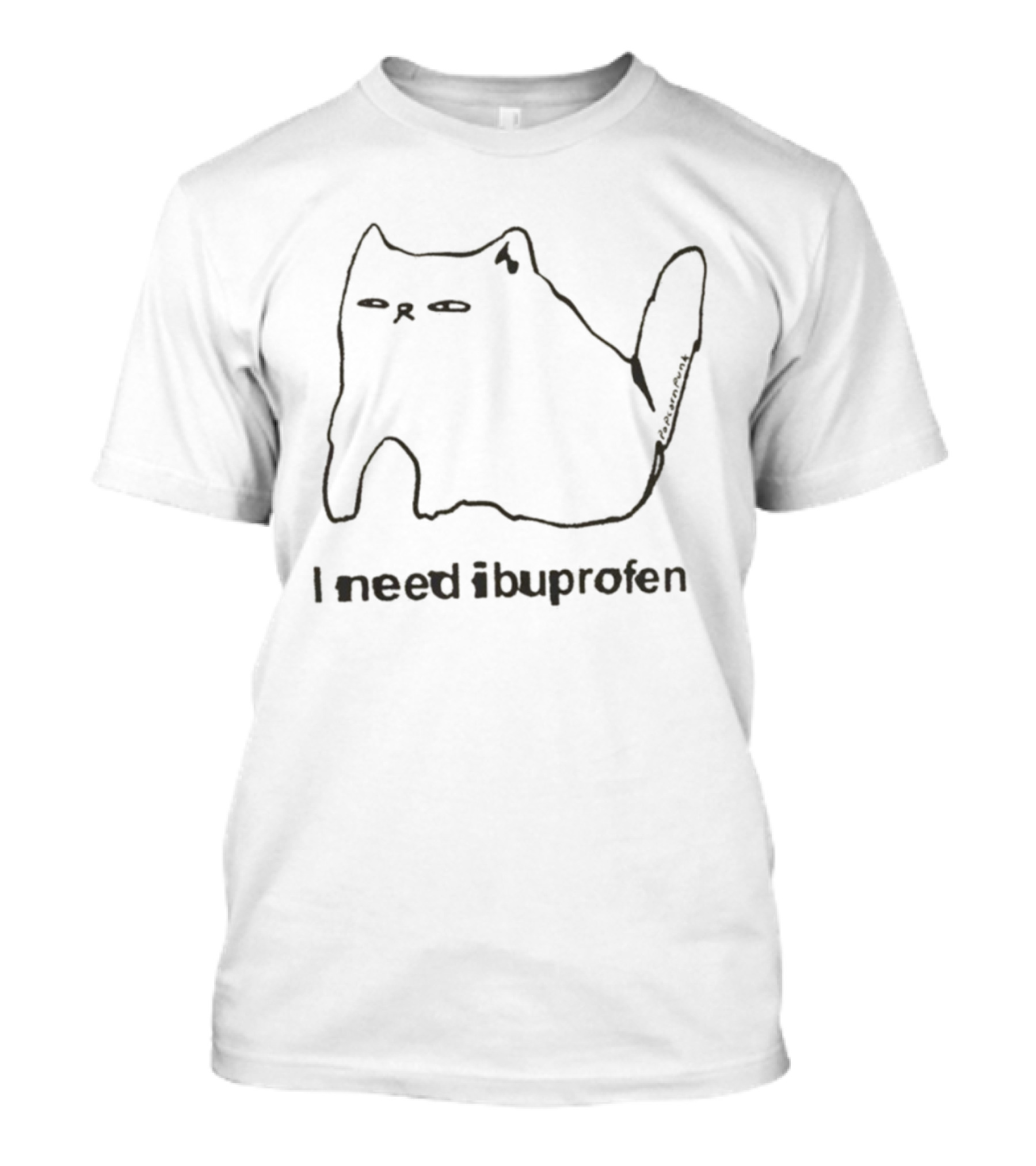 Funny Cat I Need Ibuprofen Mood T-Shirt