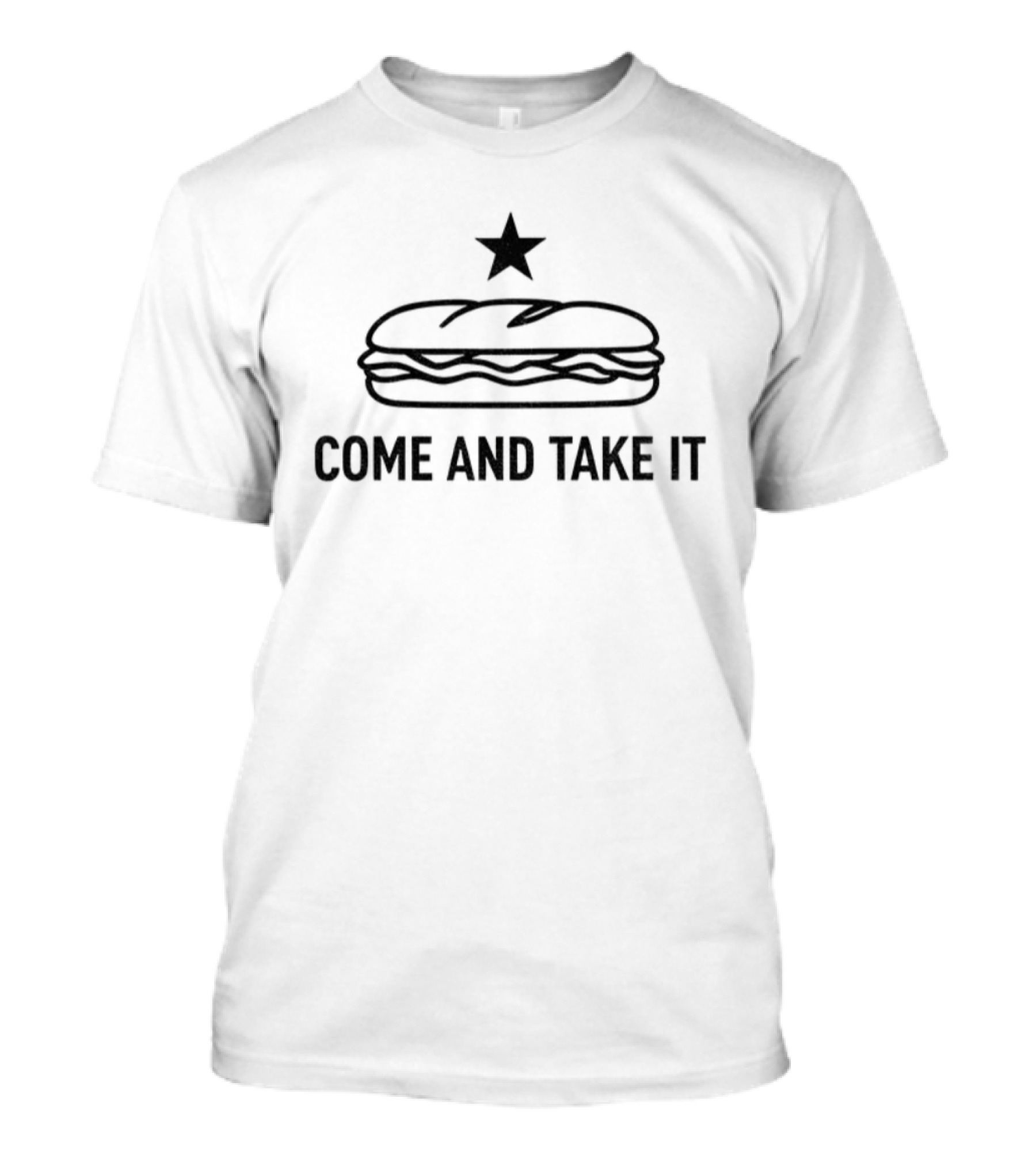 Sandwich Guy Prevent Fascism Come And Take It Star T-Shirt