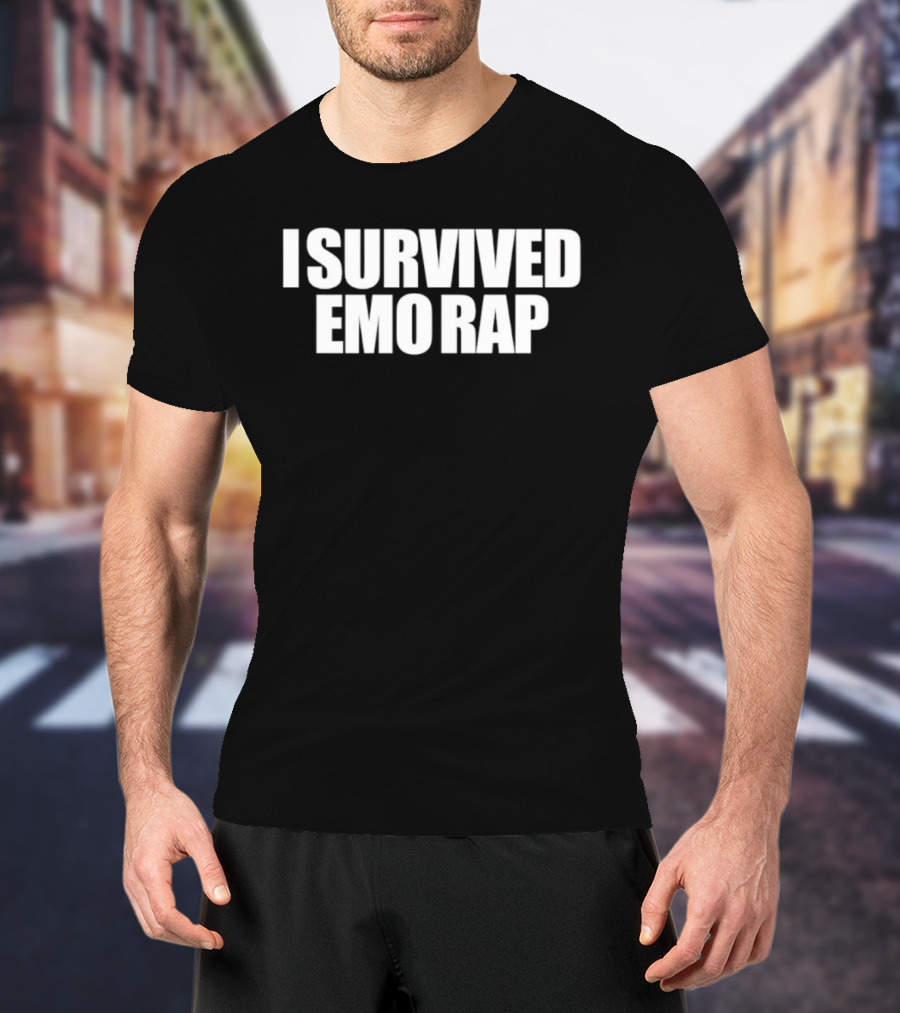 I Survived Emo Rap Nostalgia Trend Vintage Aesthetic Music Statement T-Shirt