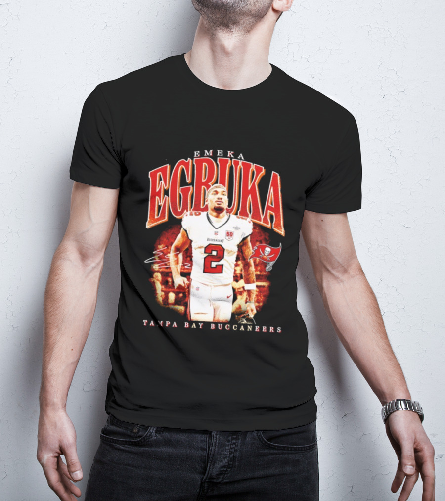 Emeka Egbuka Tampa Bay Buccaneers Egbuka 2 Football Player T-Shirt