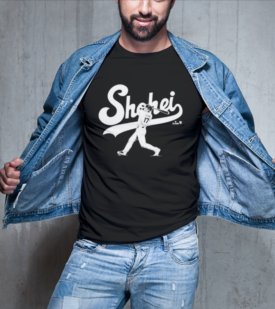 Shohei Ohtani Slugger Swing Baseball Player Action T-Shirt