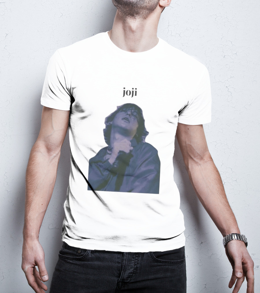 Joji Singer Mic Moment Blue Jacket Performance T-Shirt