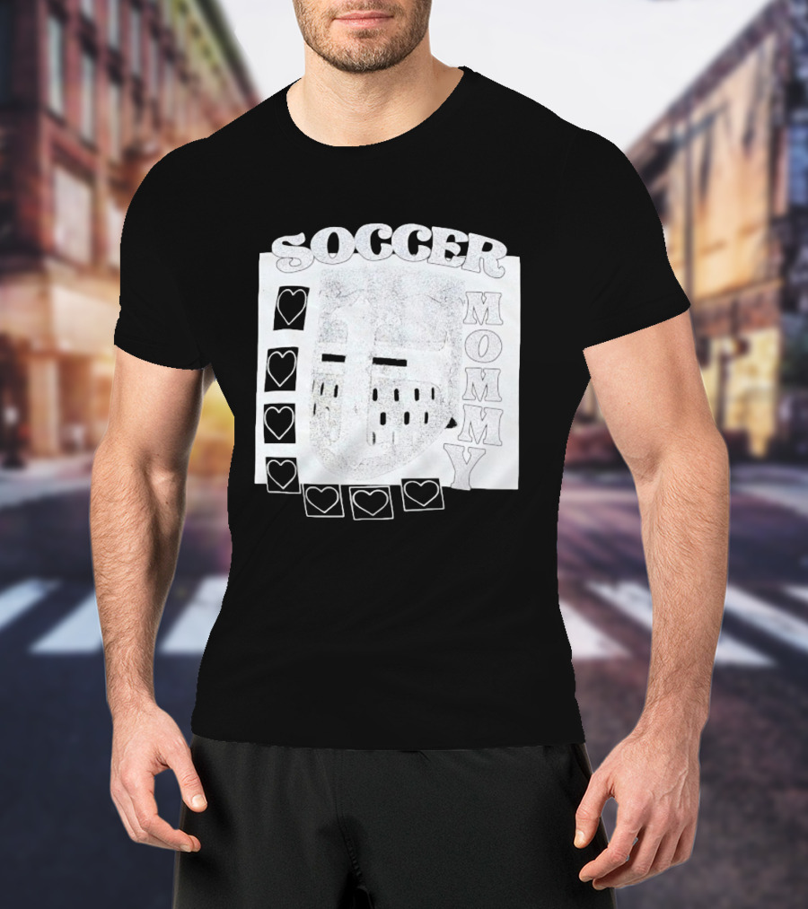 Soccer Mommy Shield Hearts And Helmet T-Shirt