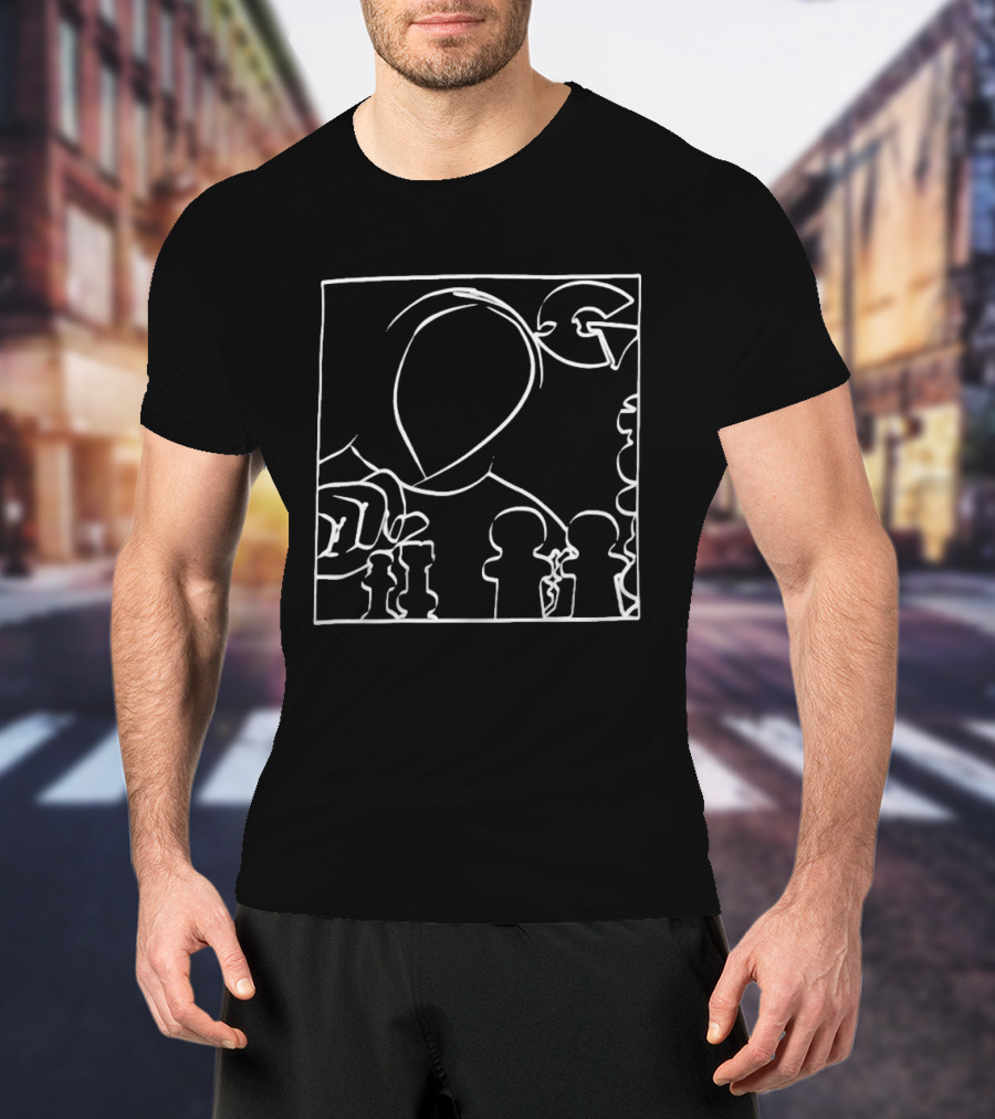 Gza World Chess Move G Icon Outline Player Strategy T-Shirt