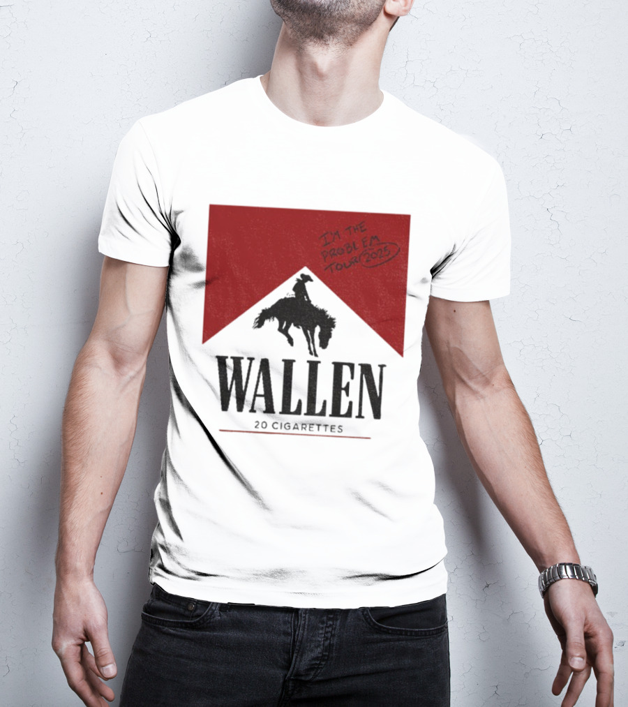 Wallen I'm The Problem Tour 2025 20 Cigarettes T-Shirt
