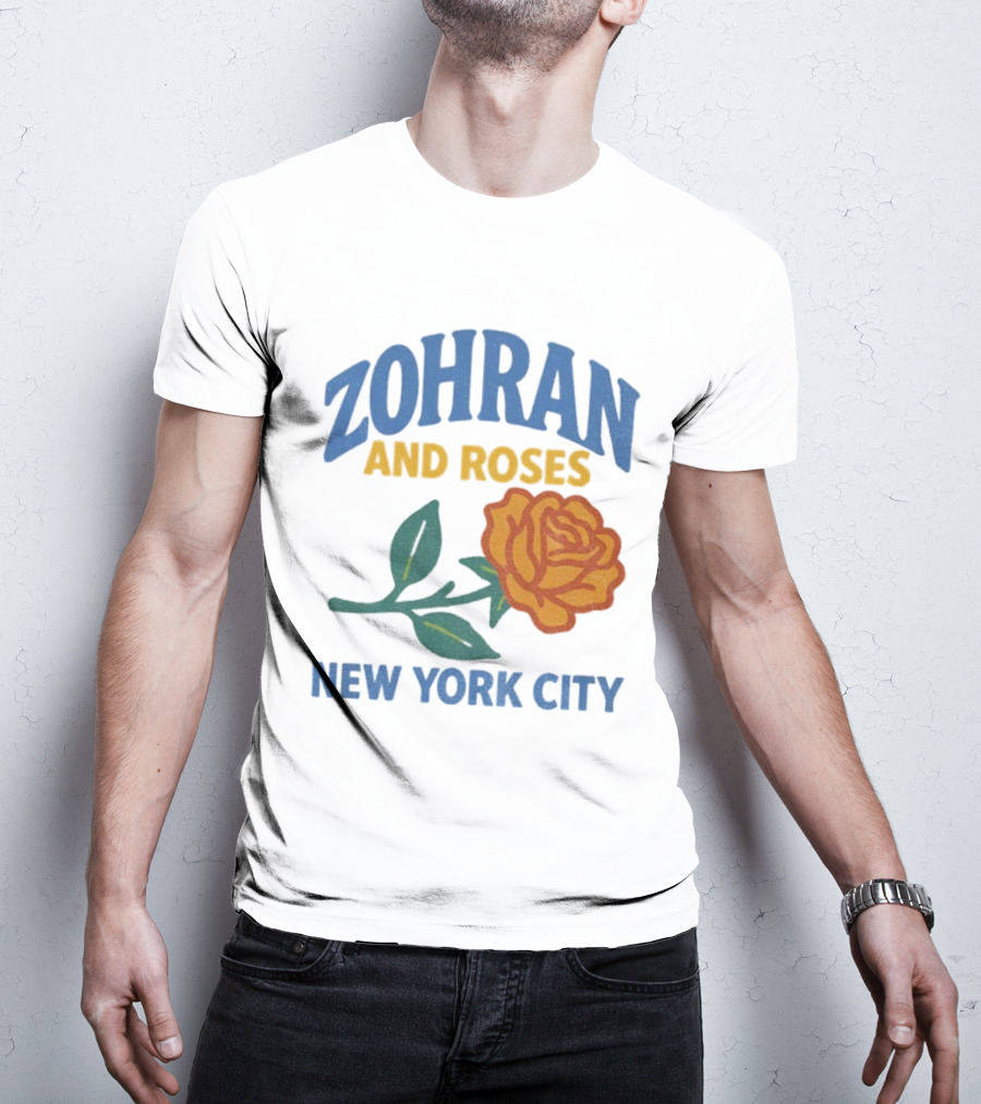 Zohran And Roses New York City Roti And Roses Mayor Mamdani T-Shirt
