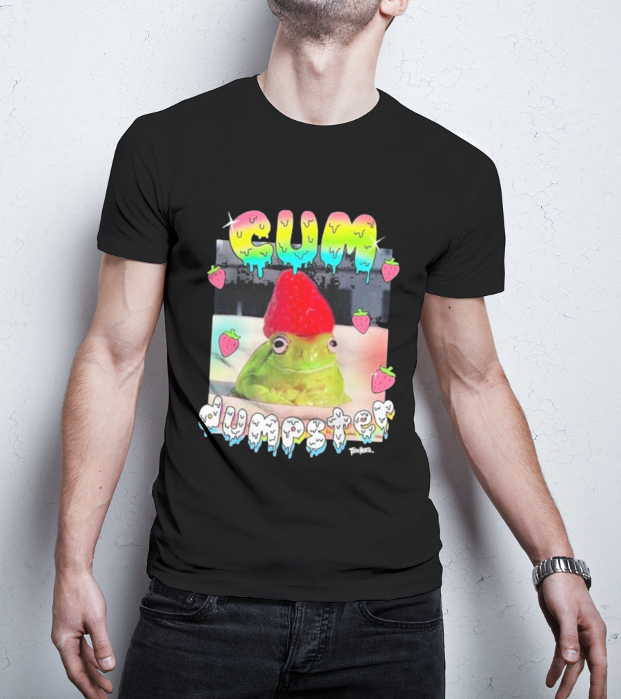 Cum Dumpster Frog Strawberry Hat Kawaii Aesthetic T-Shirt