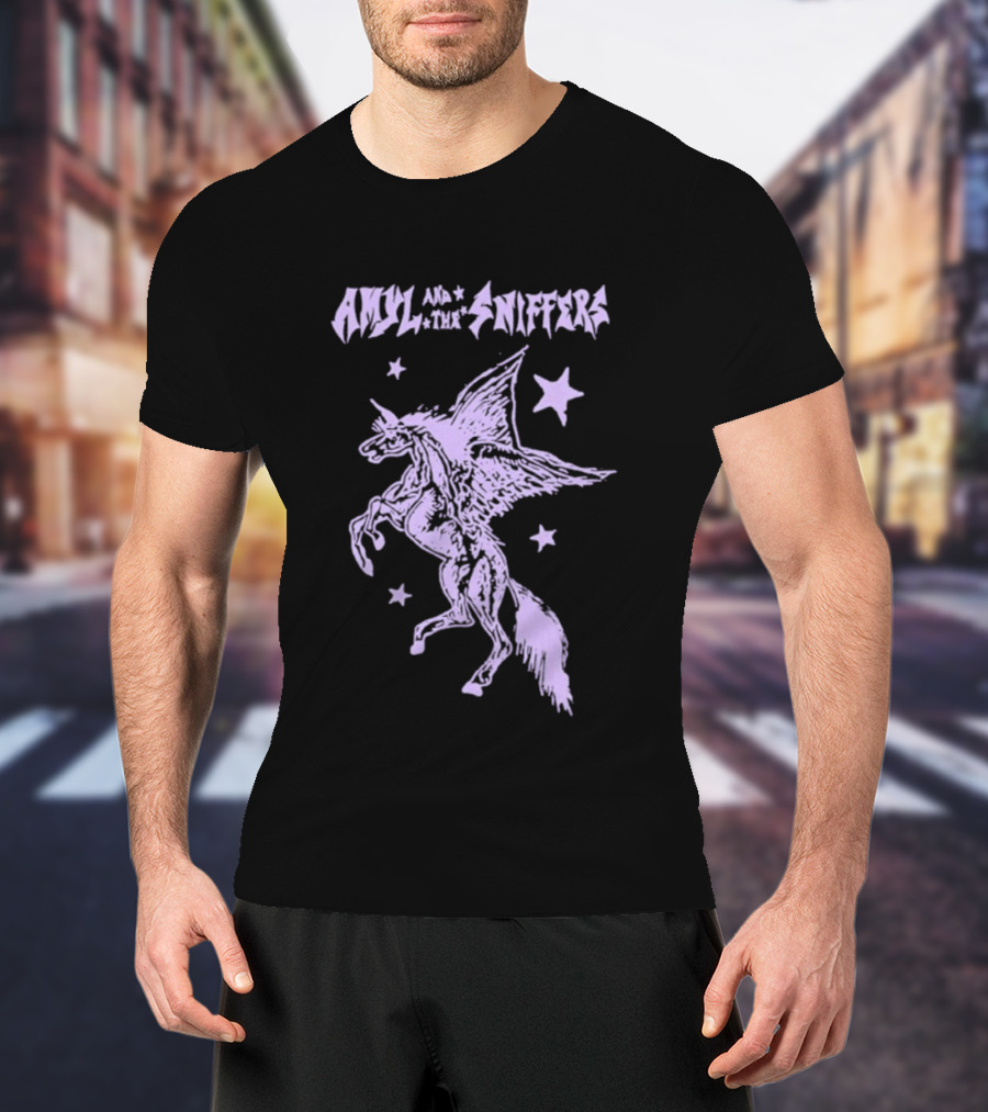 Amyl And The Sniffers Old Town Road Starry Pegasus T-Shirt