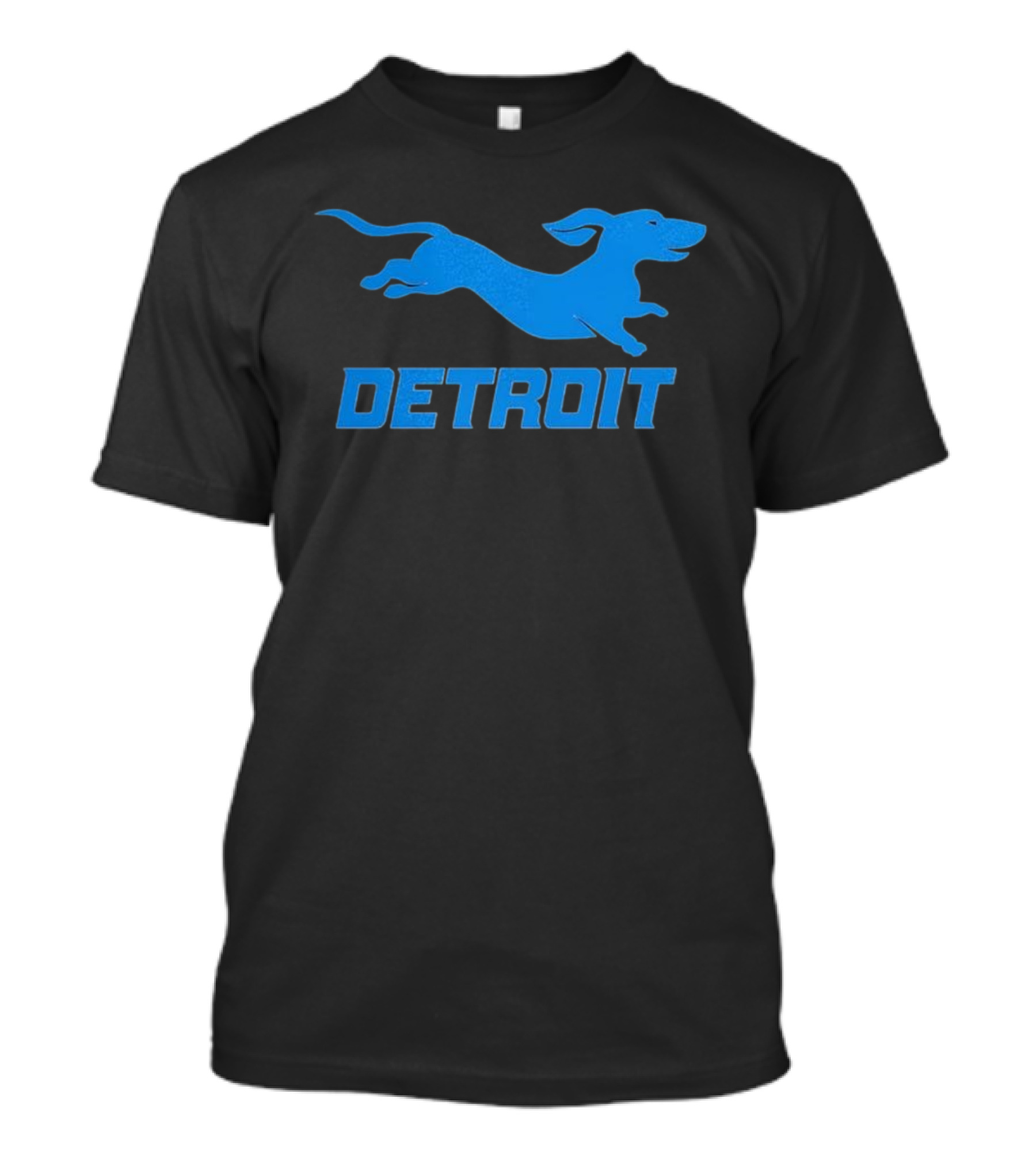 Detroit Lions Football Dachshund DETROIT T-Shirt