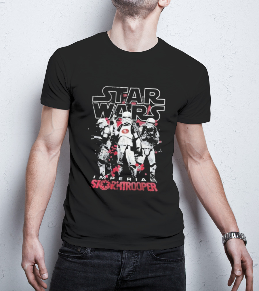 Star Wars San Francisco 49ers Imperial Stormtrooper NFL 2025 T-Shirt