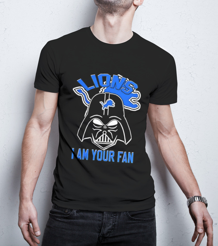 Detroit Lions Darth Vader I Am Your Fan Star Wars Collaboration T-Shirt