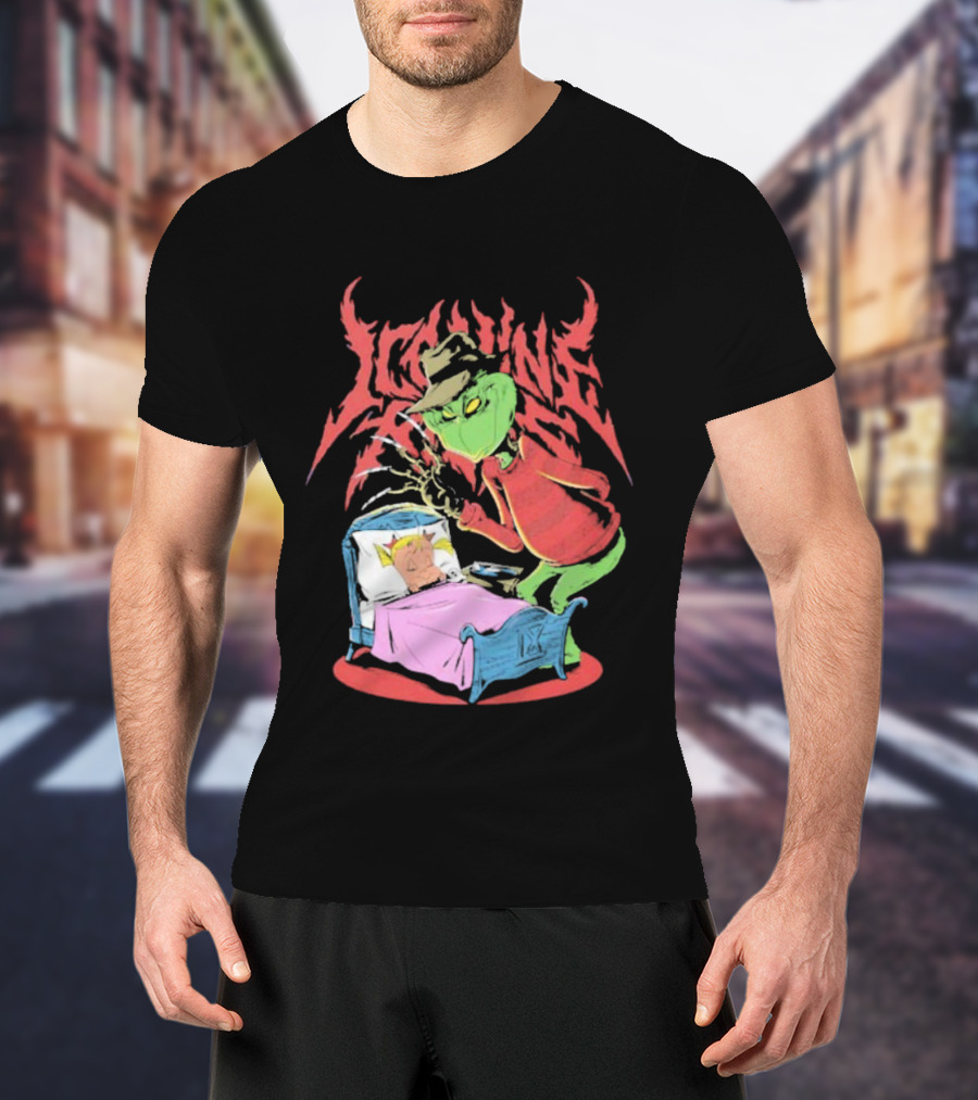 Ice Nine Kills Horror Christmas Crossover With The Grinch And Freddy Krueger T-Shirt