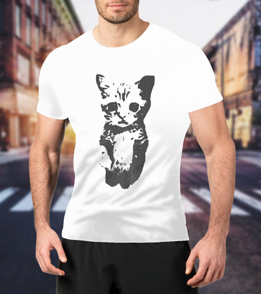 Cute Cat Funny Whimsical Feline Charm T-Shirt