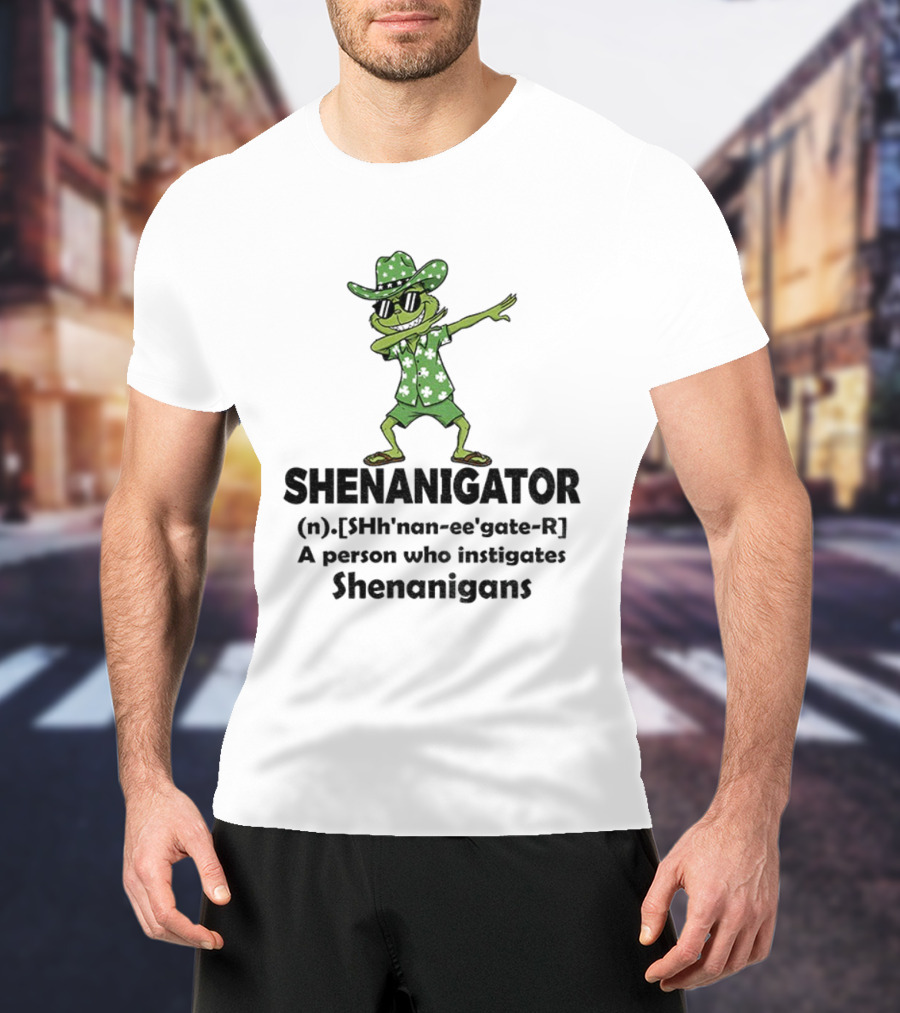 Grinch Shenanigator Definition Person Instigates Christmas Shenanigans T-Shirt