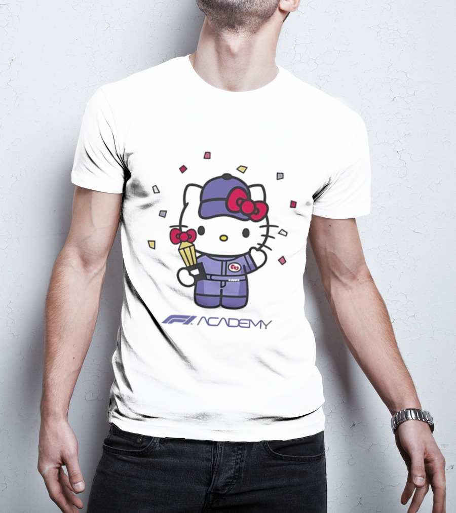 Hello Kitty F1 Academy 2025 Racing Collaboration T-Shirt