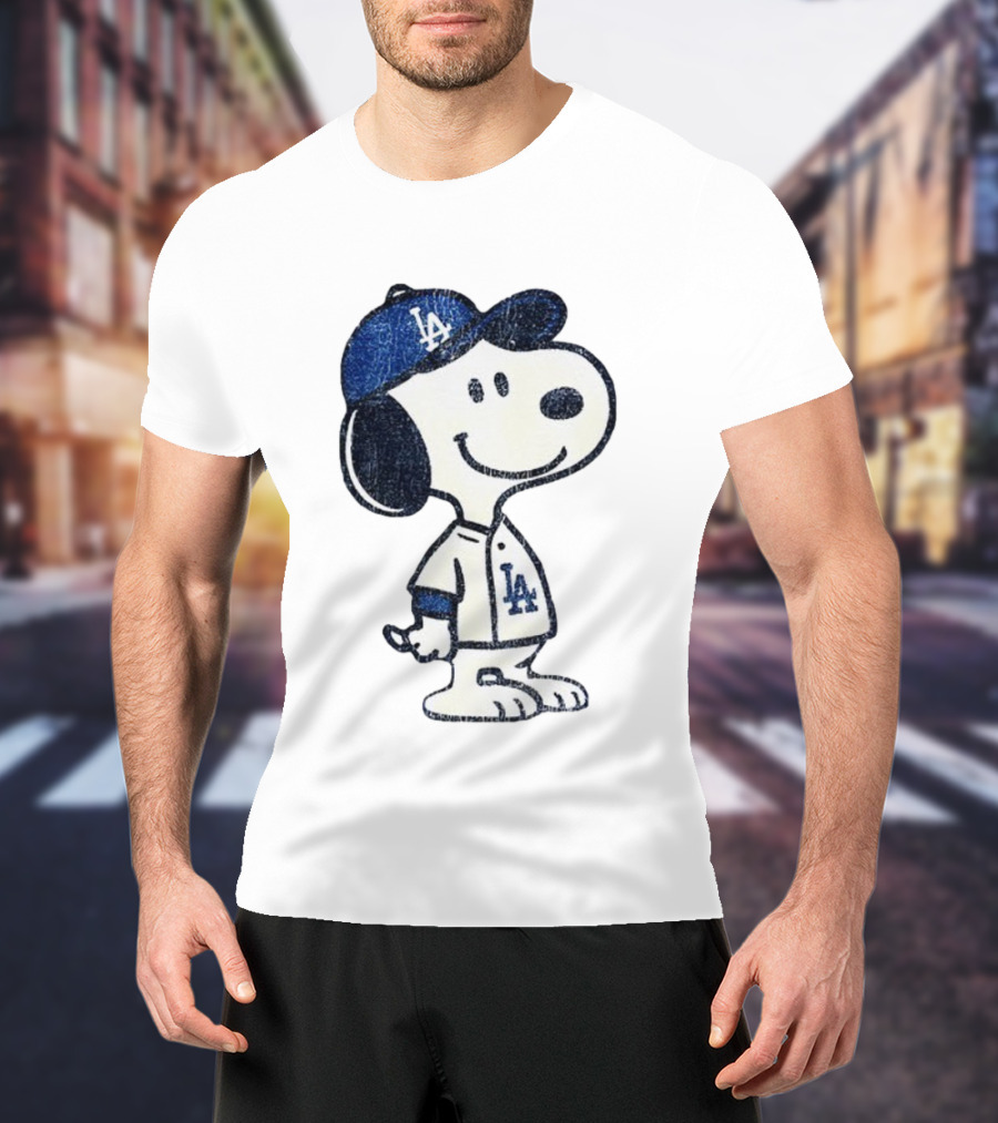 Snoopy Los Angeles Dodgers MLB Baseball Player World Series 2025 T-Shirt