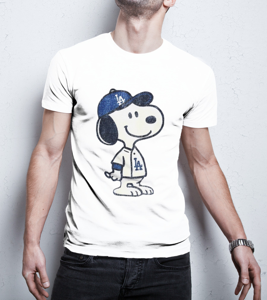 Snoopy Los Angeles Dodgers MLB Baseball Player World Series 2025 T-Shirt