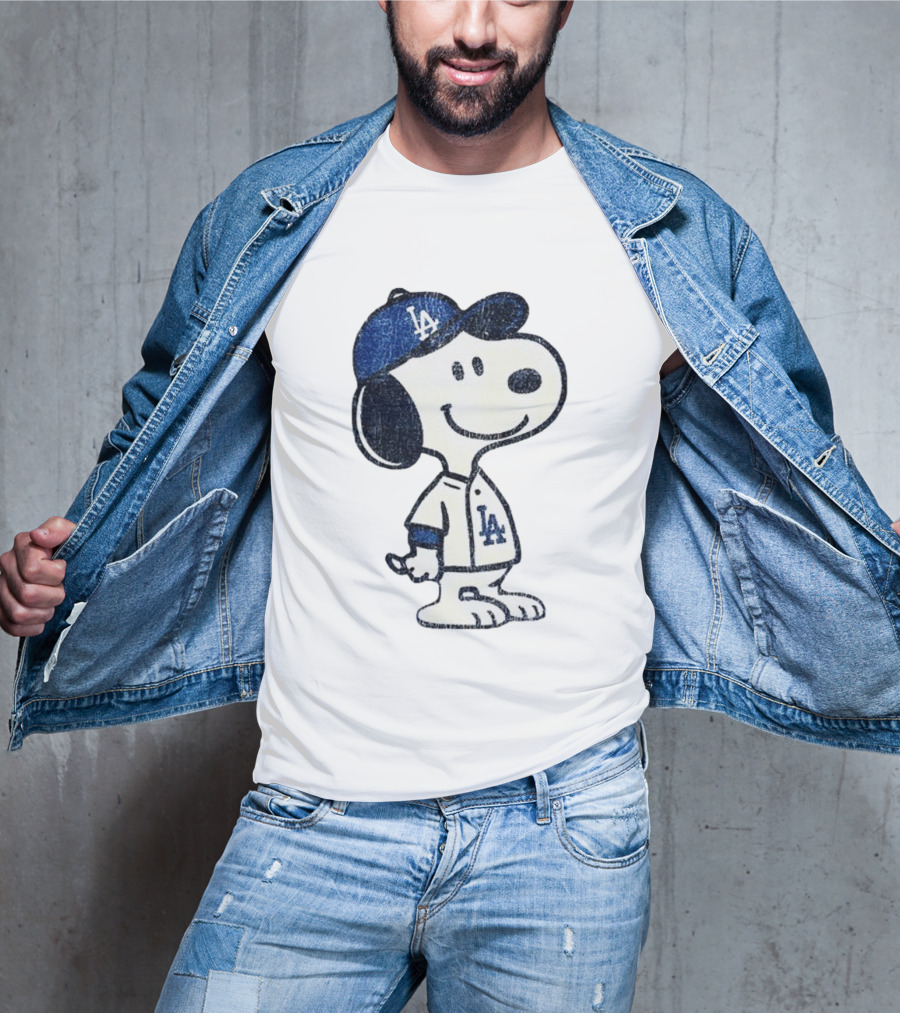 Snoopy Los Angeles Dodgers MLB Baseball Player World Series 2025 T-Shirt