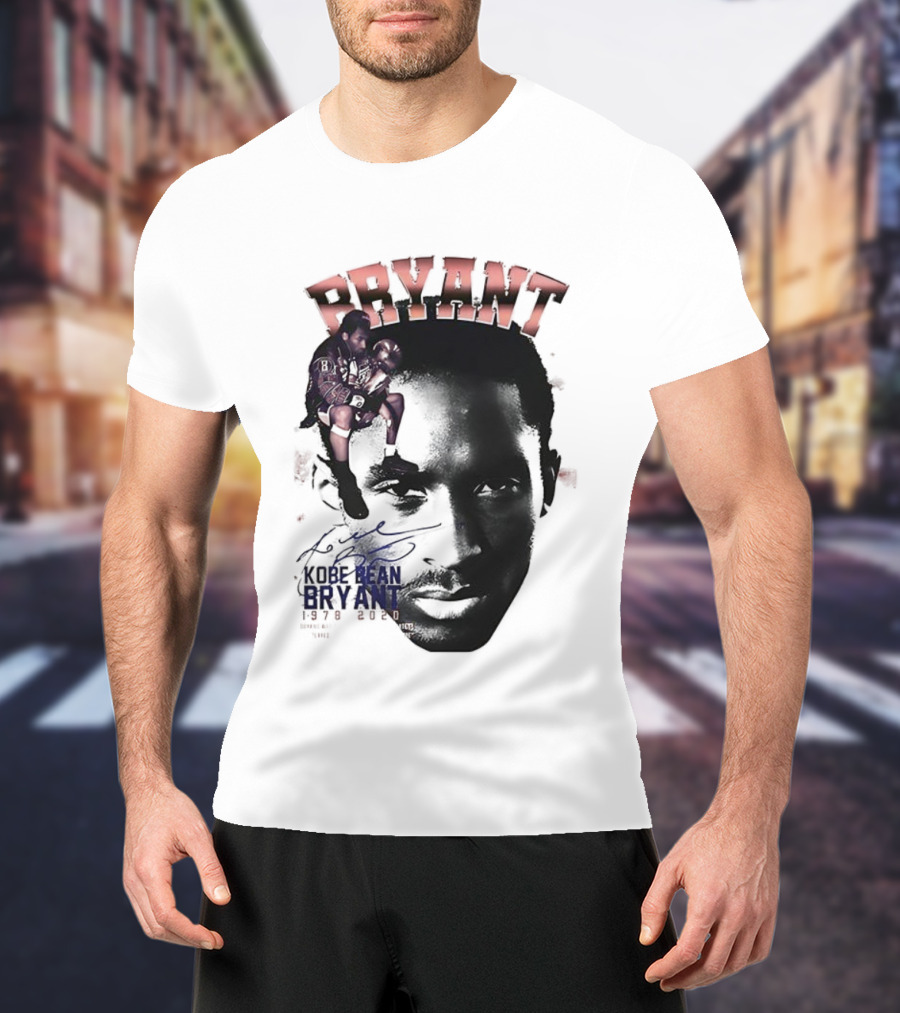 Kobe Bryant Los Angeles Lakers Basketball Vintage Tribute Bryant Signature Retro T-Shirt