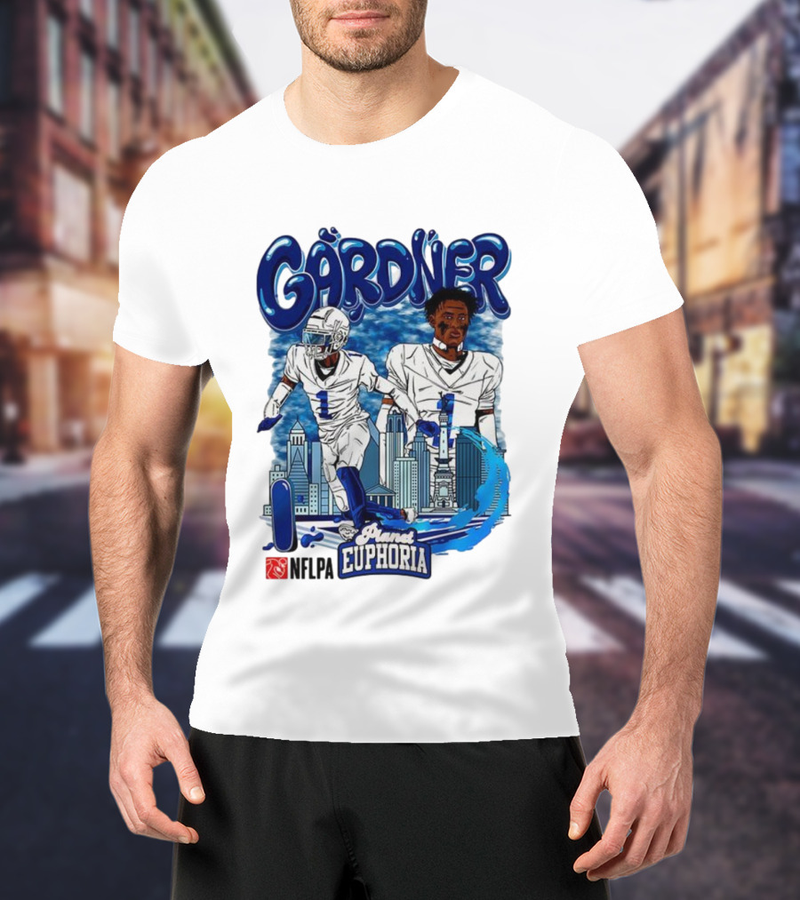 Gårdner Number 1 Primes Euphoria Football Skyline Cartoon T-Shirt