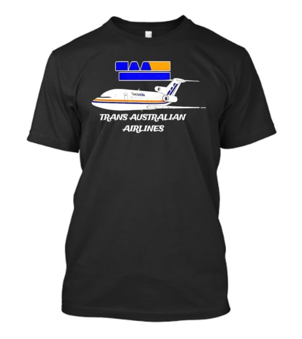 Trans Australian Airlines Classic Aviation Design Plane TAA Text Retro T-Shirt