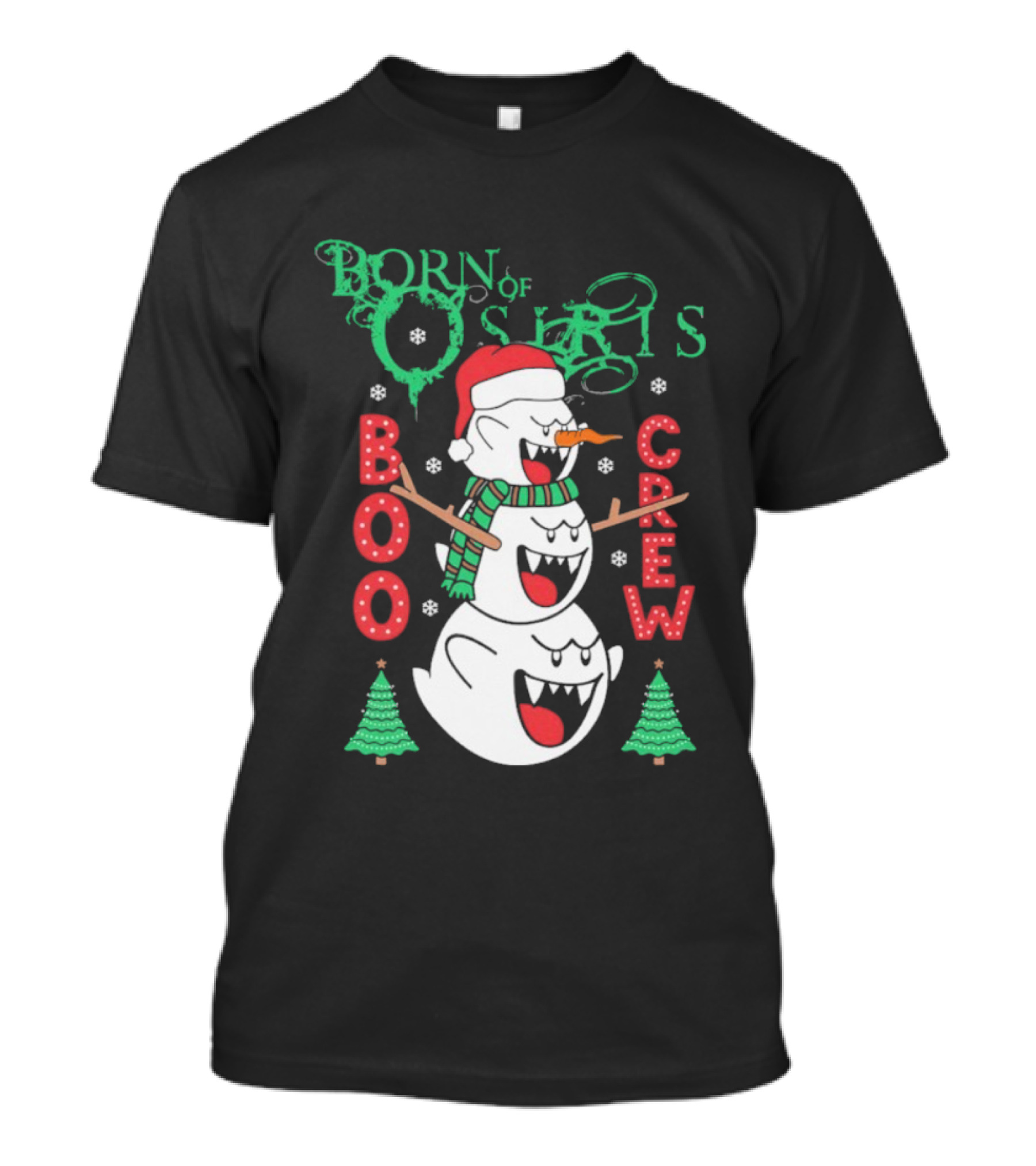 Born Of Osiris Boo Crew Christmas Snowman T-Shirt