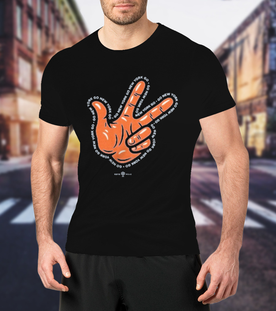 New York Knicks Go 3PT Hand Gesture Celly T-Shirt