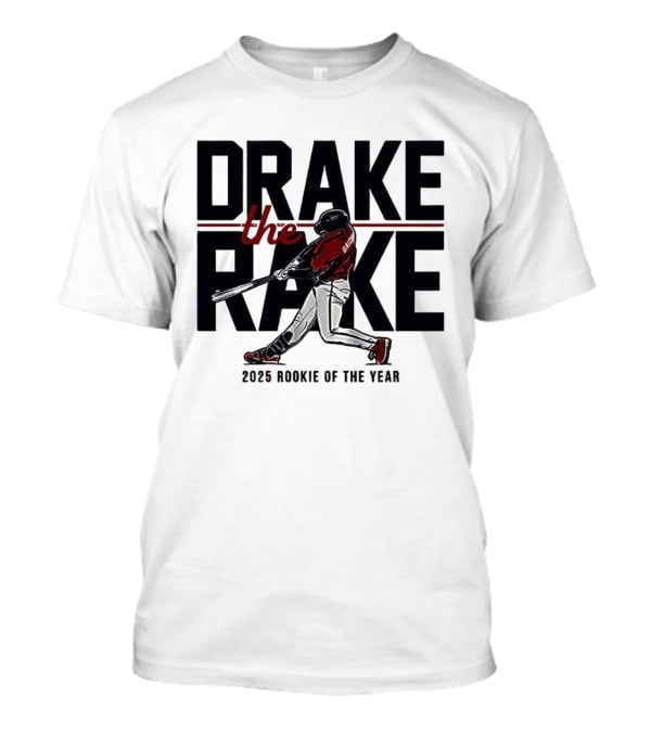 Drake The Rake 2025 Rookie Of The Year Atlanta Braves Baseball T-Shirt