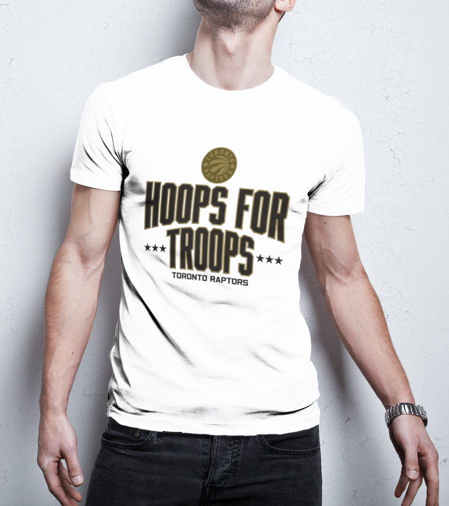 Toronto Raptors Hoops For Troops Tribute Initiative T-Shirt