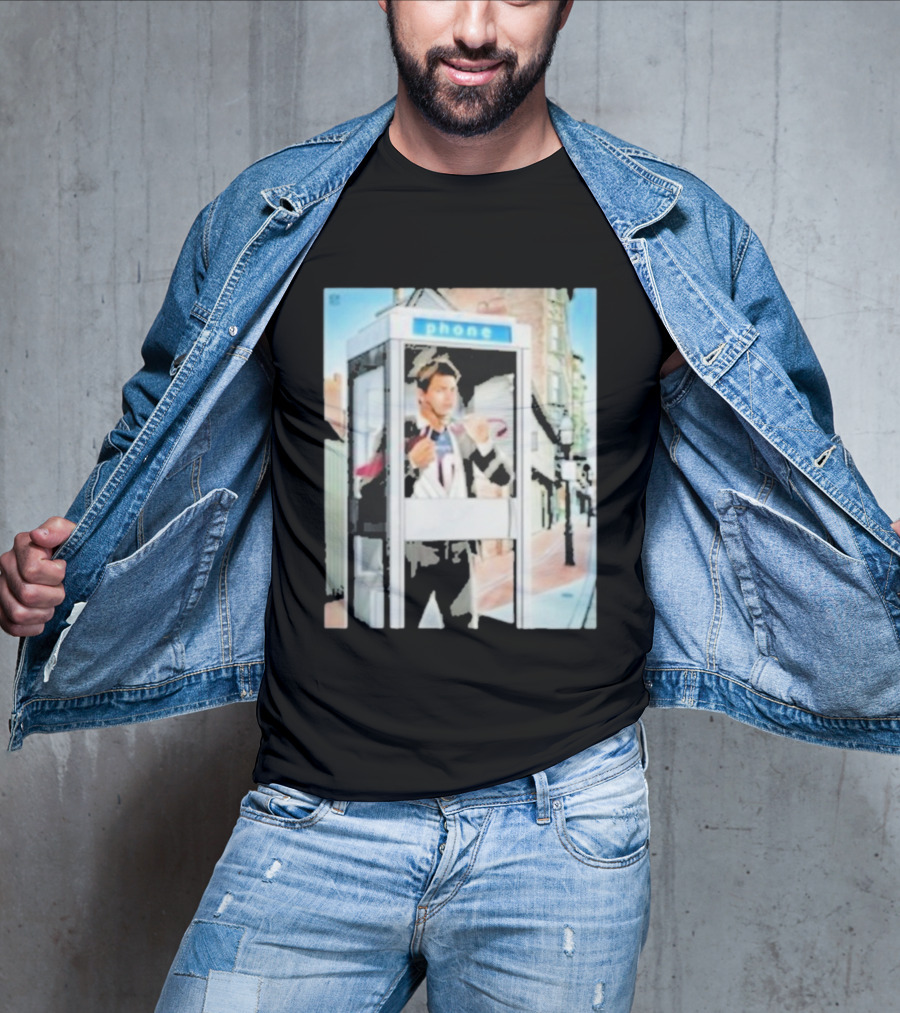 Drake Maye New England Patriots Phone Booth T-Shirt