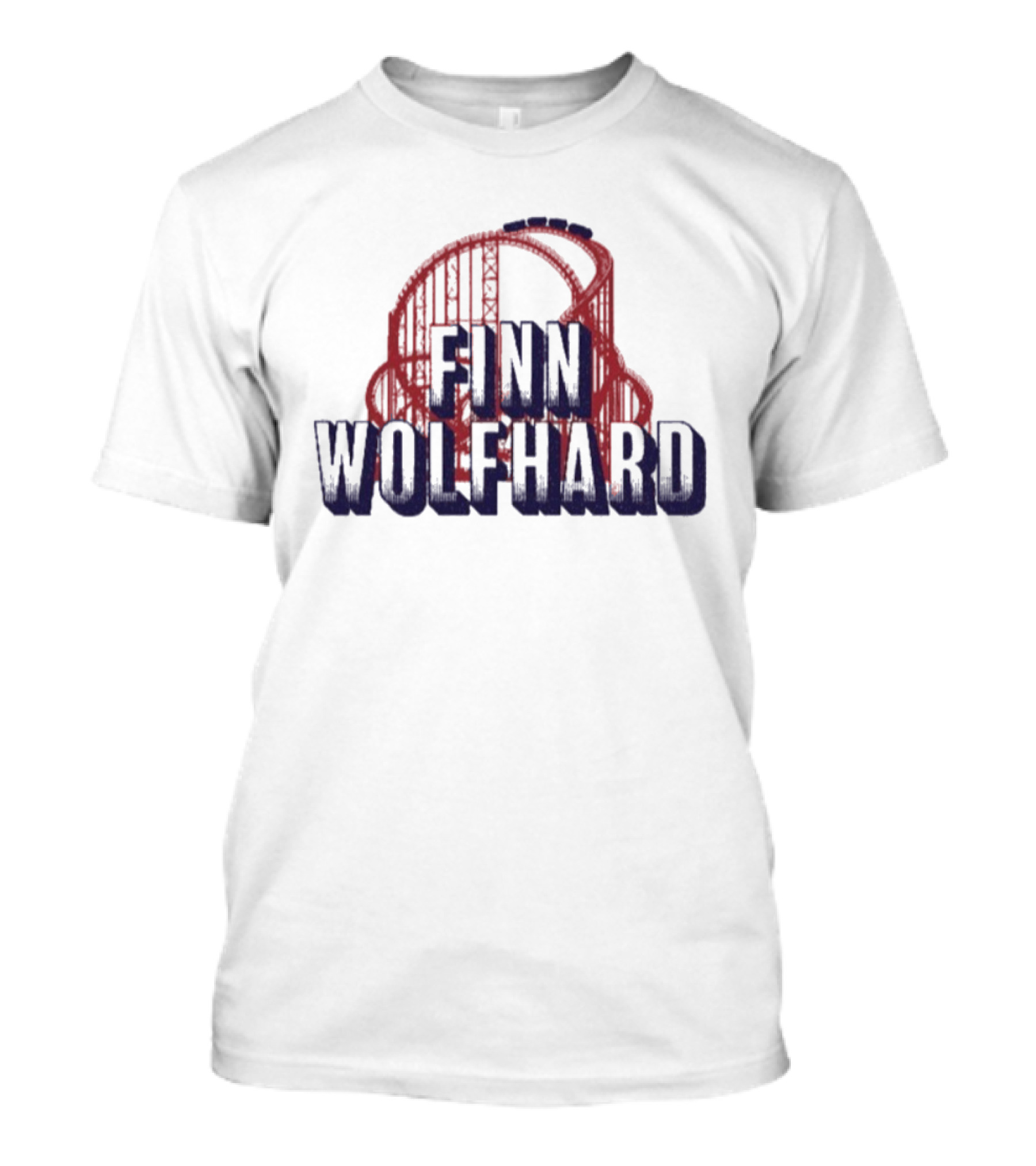 Finn Wolfhard Roller Red Blue Headphones T-Shirt