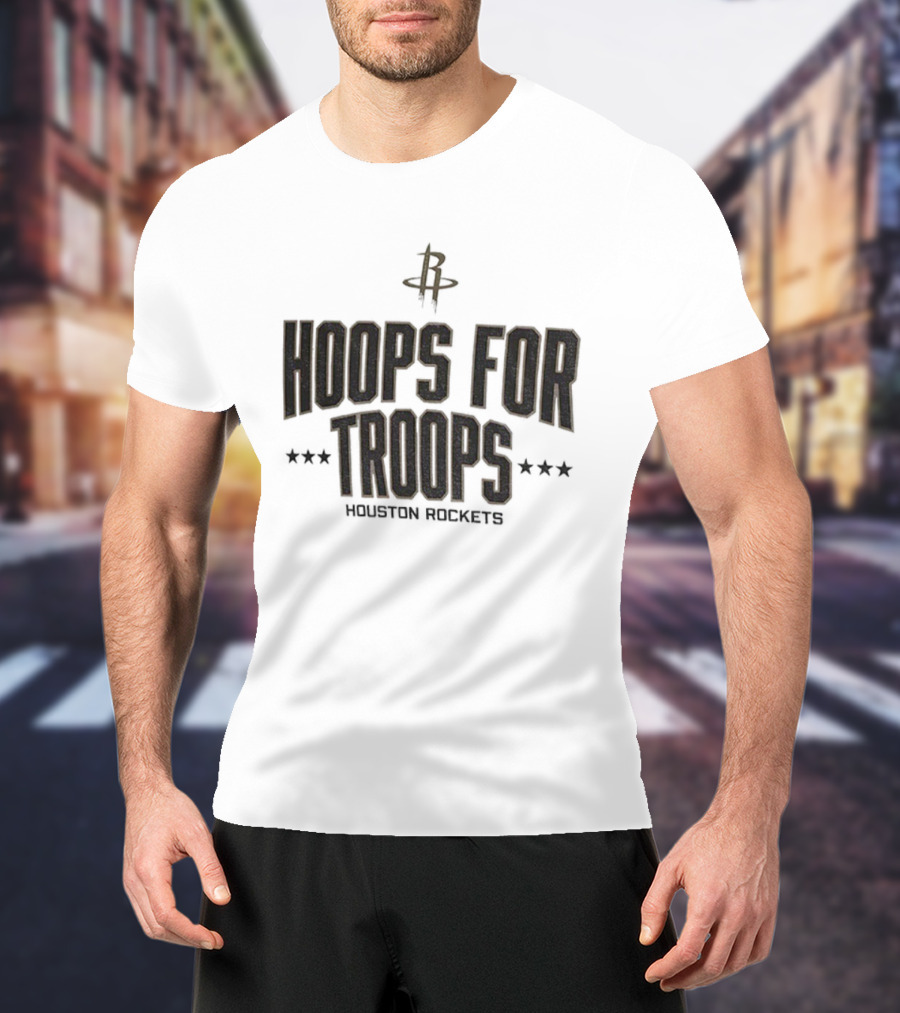 Houston Rockets Hoops For Troops NBA Basketball T-Shirt