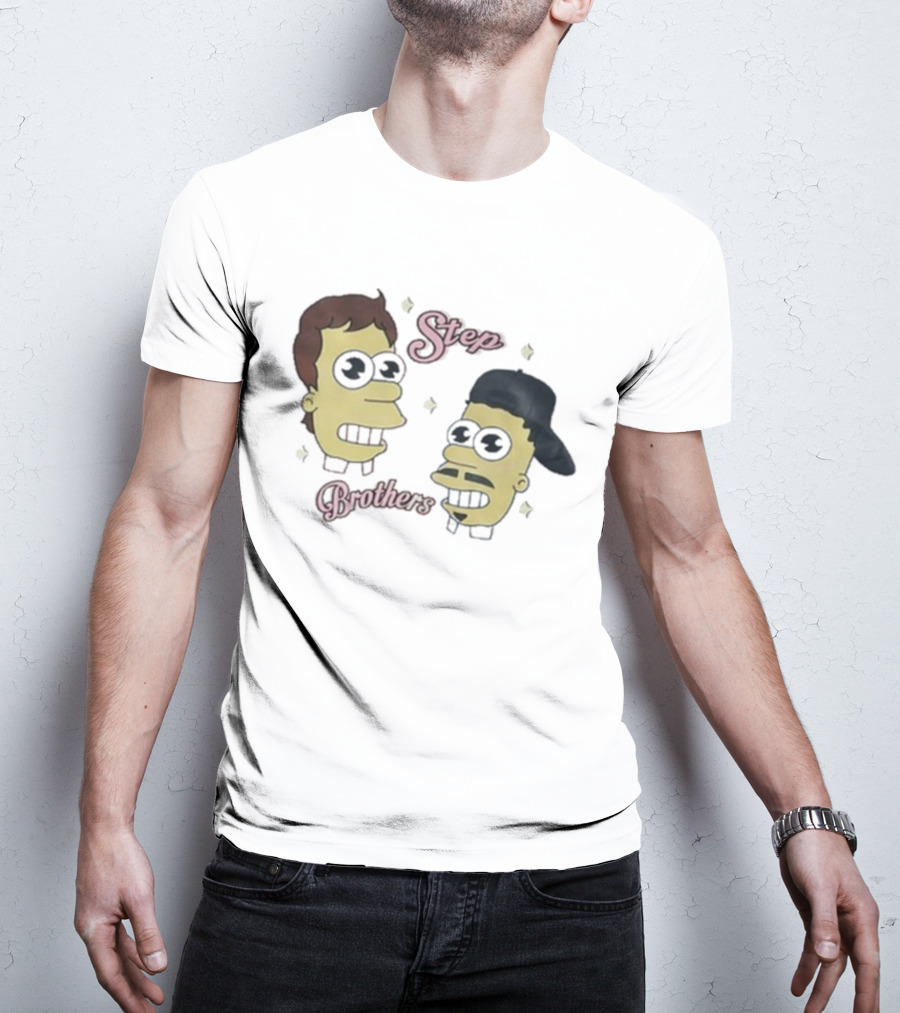 Julian And Logan Step Brothers Christmas Simpsons Style T-Shirt